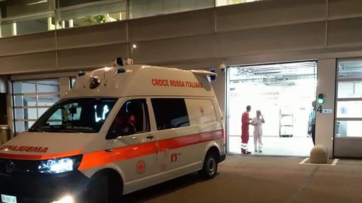 Ambulanza all'ospedale di Borgo Trento