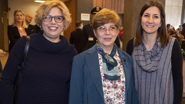 Da sinistra: Concetta Castilletti, Maria Rosaria Capobianchi e Francesca Colavita