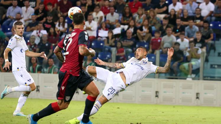 Il match Cagliari-Verona dello scorso 19 settembre (Fotoexpress)