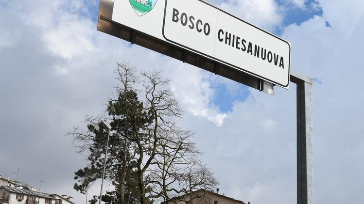 L’ingresso a Bosco Chiesanuova,  Comune veronese di confine