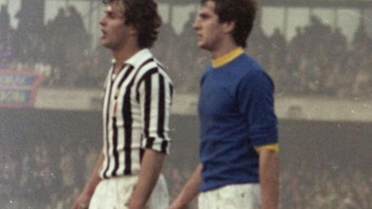 Guidolin e Cabrini in un vecchio Verona-Juventus FOTOEXPRESS