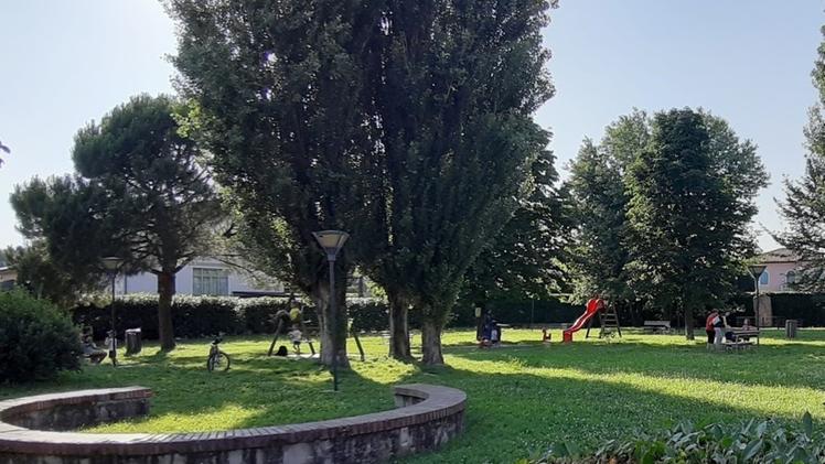 Il parco pubblico di Pergola al confine tra Montecchia di Crosara e Monteforte d’Alpone
