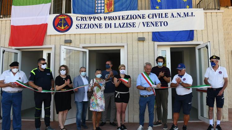 La nuova sede del gruppo della Protezione civile dell’Anmi , l’Associazione nazionale marinai d’Italia  FOTO PECORA