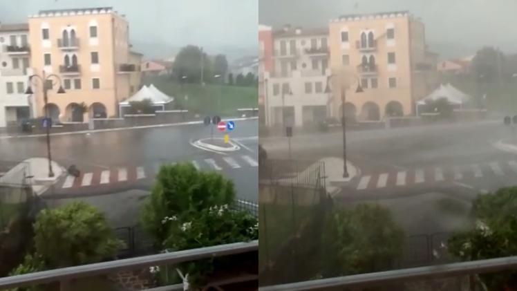Il tornado a Montecchia