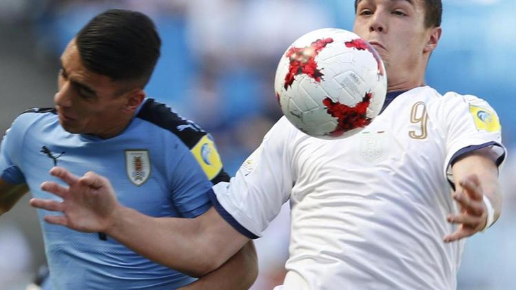 Andrea Favilli in maglia azzurra nella finale per il terzo posto con l’Uruguay al Mondiale Under 20