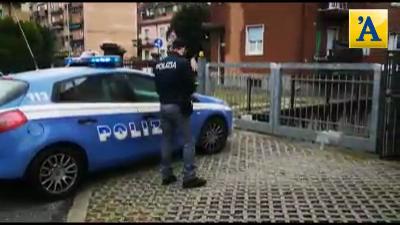 La Polizia sul luogo del ritrovamento (video Marchiori)