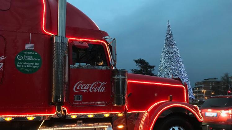Il camion Coca Cola a Verona