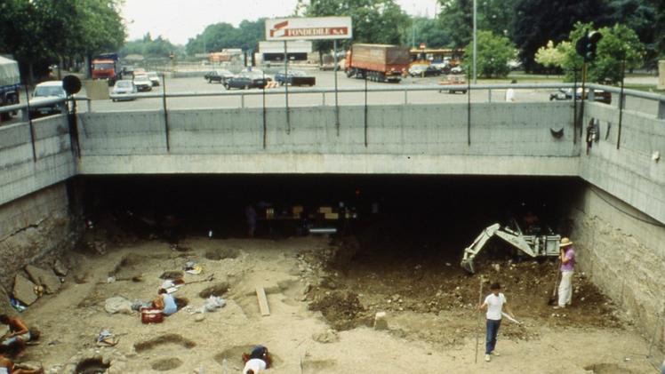 Gli scavi nella zona di Porta Palio: cominciarono nel dicembre 1989