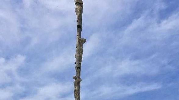 La croce astile che potrebbe essere installata sul Monte Baldo