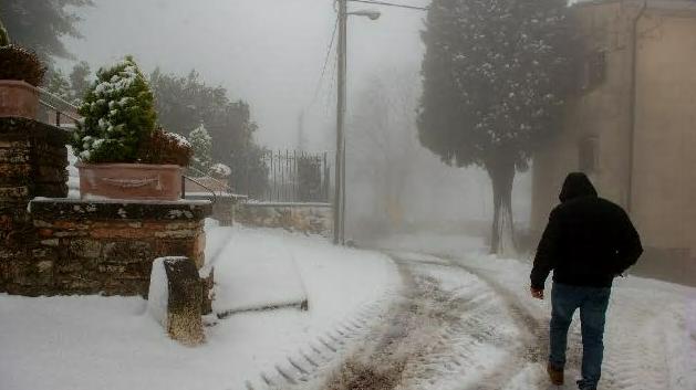 La nevicata di fine 2020 nel Veronese (foto Marchori)