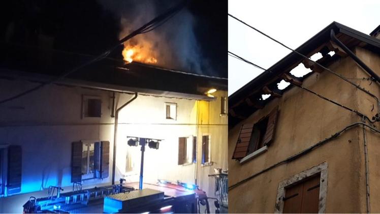 L'incendio in località Modena di Bardolino  (joppi)
