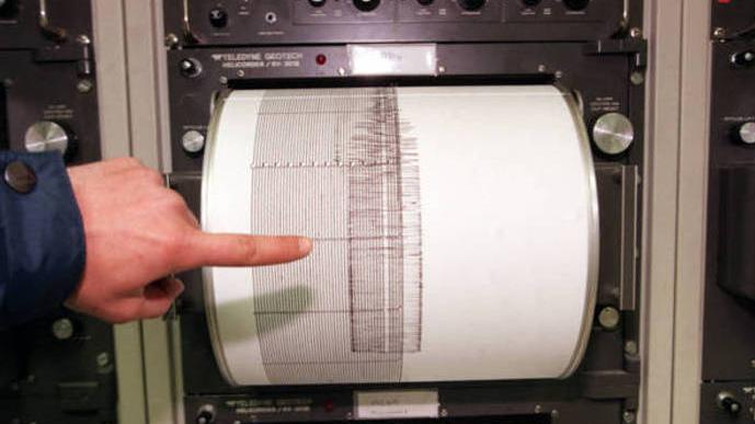 Un sismografo: la magnitudo del sisma di ieri è stata di 3.5