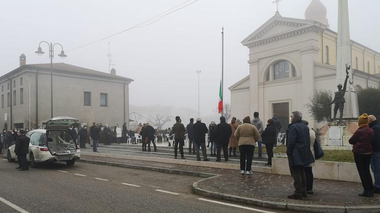 Funerali di Graziano Ghirelli a Sustinenza di Casaleone (Diennefoto)