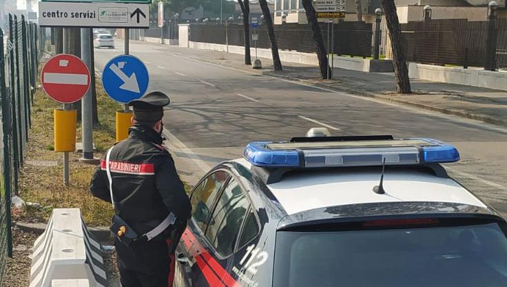 Carabinieri in viale del Lavoro, Verona