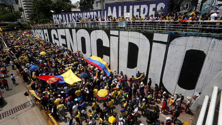 Le proteste in Colombia