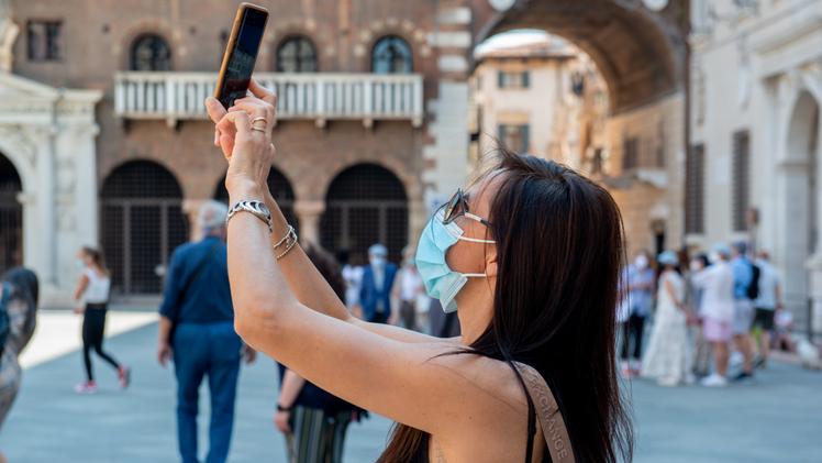 Una turista a Verona