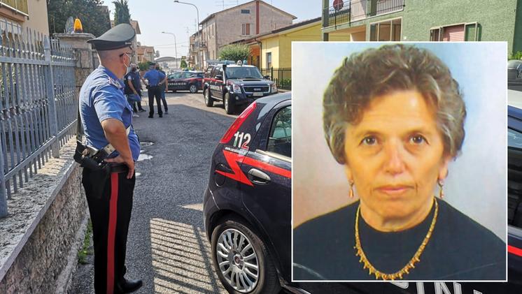 Uccisa a coltellate nella propria abitazione, a Bovolone, Maria Spadini (Diennefoto)