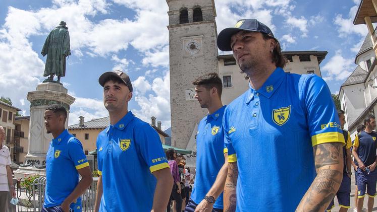I giocatori del Chievo in ritiro (Fotoexpress)