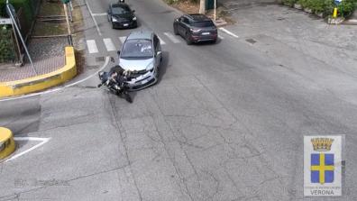 Un incidente sulle strade di Verona