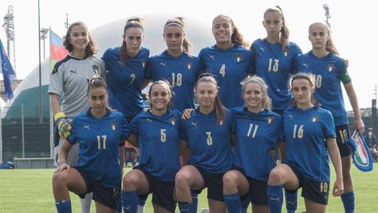 La squadra dell'Italia femminile