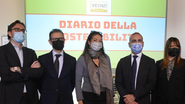 Amministratori e dirigenti Vicenzi per il «Diario della sostenibilità» DIENNE