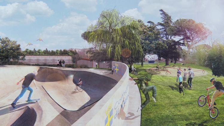 Rendering del nuovo Skate Park in viale Colonnello Galliano: progetto ammesso ma non finanziato