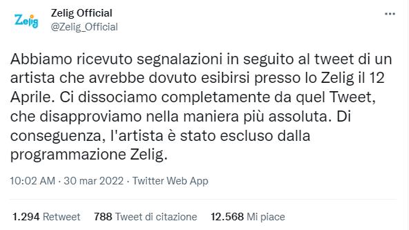 Il Tweet di Zelig