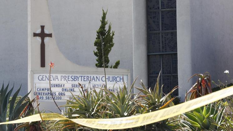 Una delle sparatorie è avvenuta davanti a una chiesa, la Geneva Presbyterian, in California