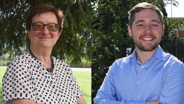 Laura Degliuomini ed Enrico Righetto, i candidati sindaco più anziana e più giovane