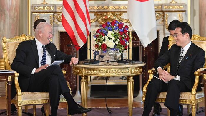 Joe Biden con il premier nipponico Fumio Kishida
