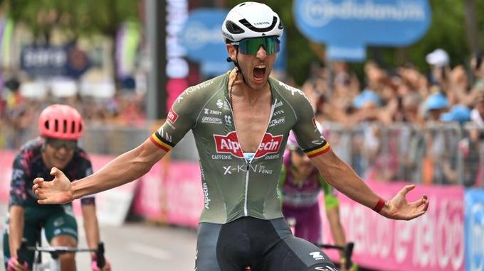 Dries De Bondt vincitore della 18esima tappa del Giro d'Italia