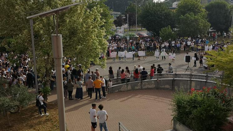 La protesta degli studenti del Dal Cero (Diennefoto)
