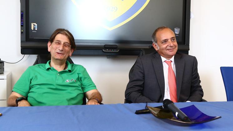 Luca Campedelli e l'avvocato Stefano De Bosio (fotoExpress)