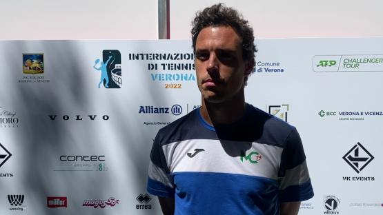Marco Cecchinato agli Internazionali di tennis di Verona