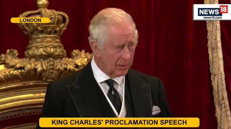 Il discorso di re Carlo III al momento della proclamazione