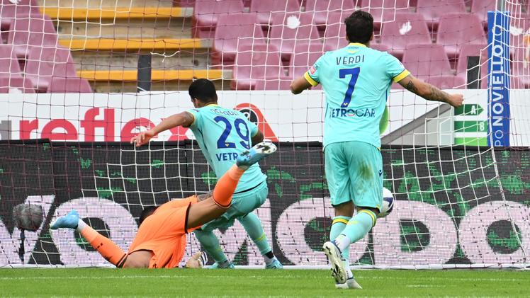 Fabio Depaoli batte Gigi Sepe e porta l’Hellas momentaneamente sul punteggio di 1 a 1