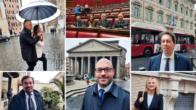 «Cartoline» da Roma: i parlamentari veronesi al debutto della diciannovesima legislatura (foto Giardini)