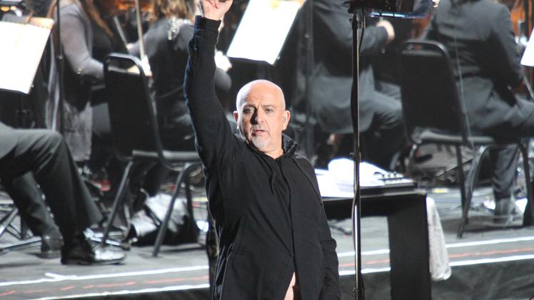 In Arena Peter Gabriel durante il concerto in Arena del 26 settembre 2010