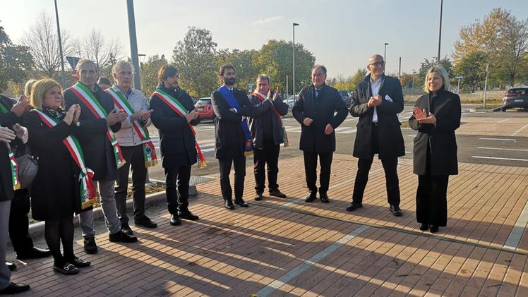 L'inaugurazione del completato parcheggio dell'ospedale Fracastoro (Dienne)