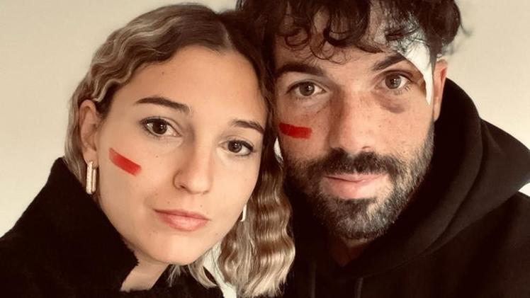 Il capitano del Caldiero Zerbato con la moglie, testimonial su Instagram dell'iniziativa