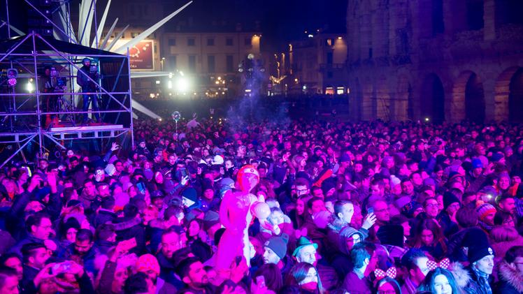 Una passata edizione del concerto di fine anno in piazza Bra