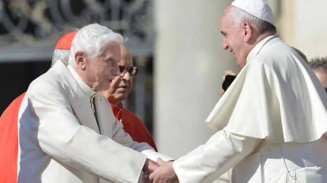 Ratzinger con Papa Francesco