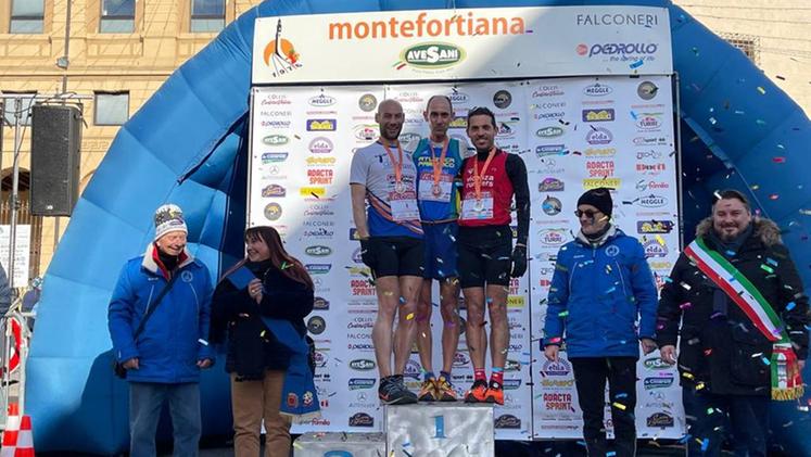 Montefortiana, il podio maschile (foto Perlini)