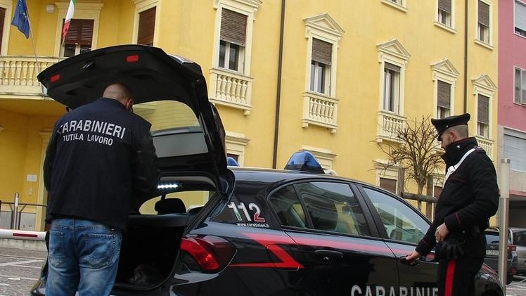 Controlli del nucleo Carabinieri dell’Ispettorato Territoriale del Lavoro di Verona