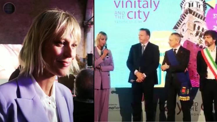 Federica Pellegrini all'inaugurazione di Vinitaly and the City